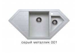 Кухонная мойка Tolero R-114 Серый металлик 001