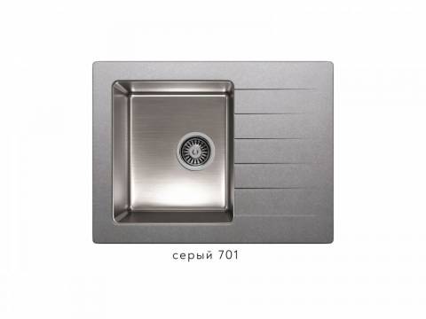 Кухонная мойка Tolero twist TTS-660 Серый 701
