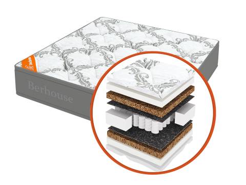 Матрас Mega кокос 10 TFK Gray Night 90х190