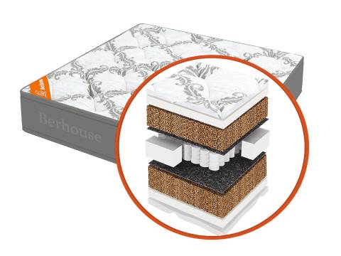 Матрас Mega кокос 30 TFK Gray Night 90х200