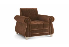 Кресло для отдыха Порто велюр тенерифе шоколад