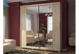 Шкаф-купе Комфорт 12 Прайм c прямоугольным зеркалом 1500