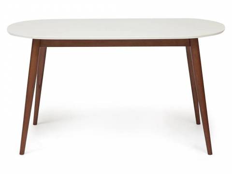 Стол обеденный раскладной Bosco Боско Белый-Коричневый
