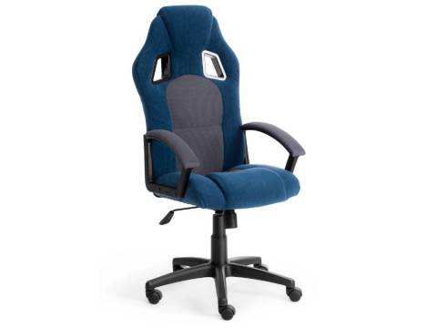 Кресло офисное Driver флок синий/серый