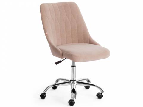 Кресло офисное Swan флок бежевый
