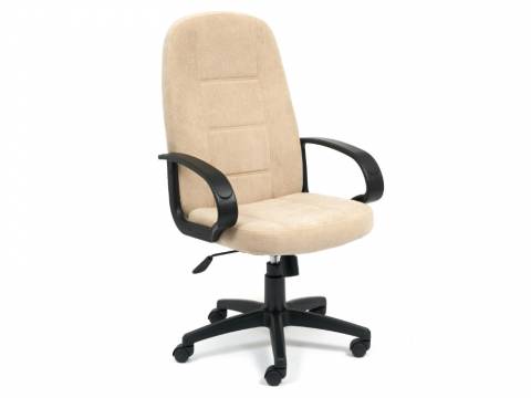 Кресло офисное СН747 флок бежевый