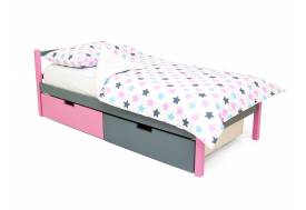 Кровать Svogen classic с ящиками лаванда-графит