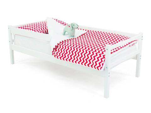 Кровать-тахта Svogen с бортиком белый