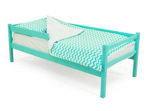 Кровать-тахта Svogen с бортиком мятный