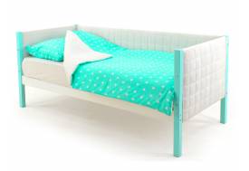 Кровать-тахта мягкая Svogen мятно-белый