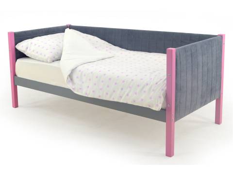 Кровать-тахта мягкая Svogen лаванда-графит