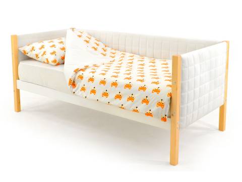 Кровать-тахта мягкая Svogen дерево-белый