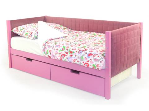 Кровать-тахта мягкая Svogen с ящиками лаванда