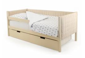 Кровать-тахта мягкая Svogen с ящиками и бортиками бежевый