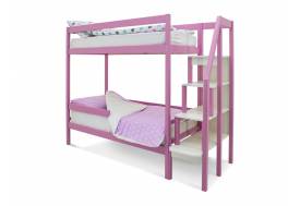 Двухъярусная кровать Svogen с бортиком лаванда