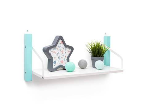 Детская навесная полка Svogen мята