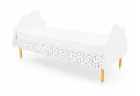 Кровать Stumpa Облако с рисунком Кубики