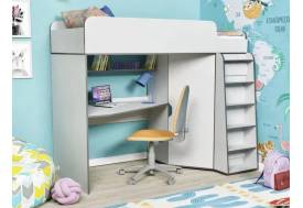 Кровать-чердак Юниор 7 серый