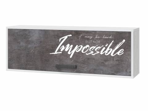 Шкаф настенный 1050 Оливер Камень темный