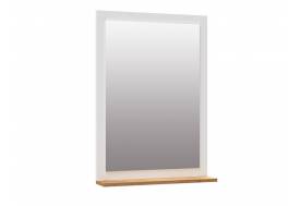 Зеркало Кевин белый/дуб крафт золотой