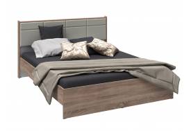 Кровать Соната 1600 дуб сонома/белый