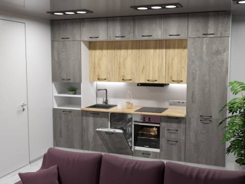 Кухонный гарнитур Сапфир 2 3000 мм