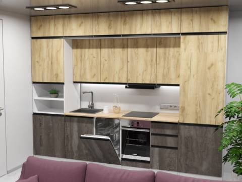 Кухонный гарнитур Сапфир Экстра 3000 мм