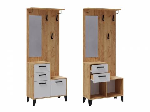 Прихожая Витра 800 центр Дуб Крафт Золотой