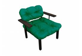 Кресло Дачное зелёная подушка