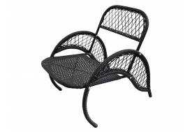 Кресло Волна с ротангом