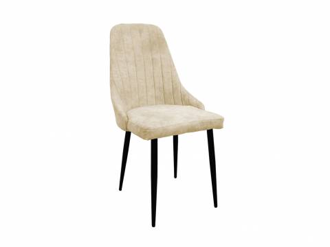Стул Милан бежевый, черные ножки