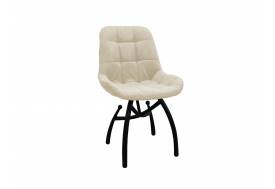 Стул Лира шарики бежевый, черные ножки