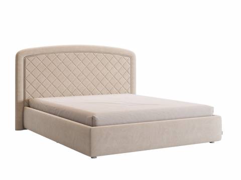 Кровать 1600 Сильва 2 велюр крем