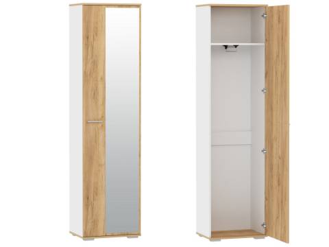 Шкаф для одежды Санти НМ 013.40 Белый/Дуб Крафт Золотой