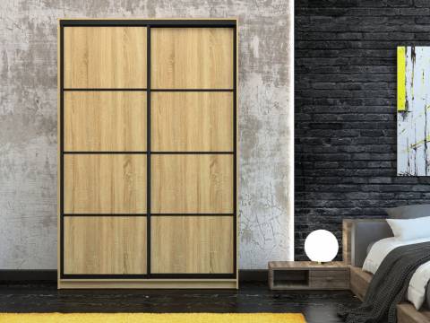 Шкаф-купе Лофт Шк16-47 1600 глубина 470 фасад ЛДСП 3Г