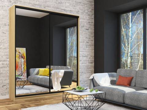 Шкаф-купе Лофт Шк20-60 2000 глубина 600 фасад зеркало