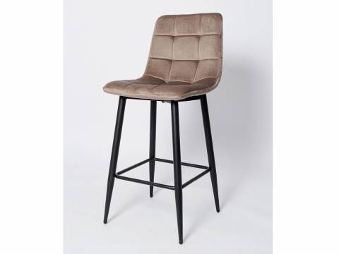 Стул барный ВС-1722 бежевый вельвет