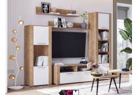 Гостиная Мирослава Дуб Крафт Золотой/Сноу