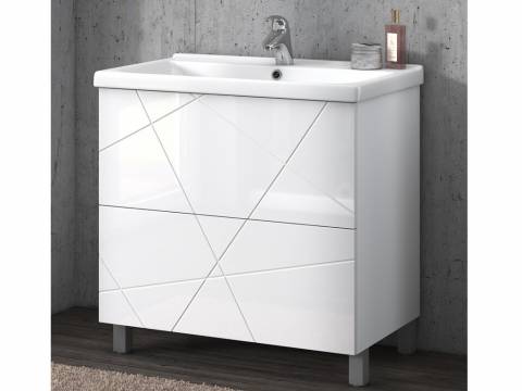 Тумбы Geometry 2-800 Фостер белый