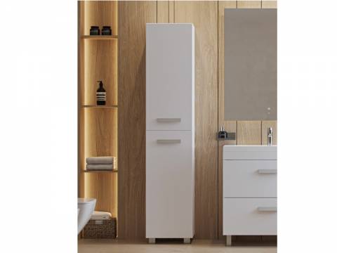 Пенал напольный Orlando 190 белый матовый