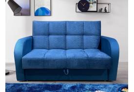 Диван Рэй Клетка 1200х2000 Vivaldi синий велюр