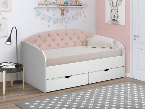 Кровать с продольной мягкой спинкой Софа №9 800х1600