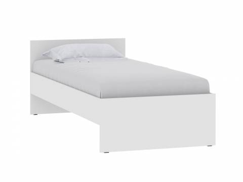 Кровать 900 НМ 011.53-01 Симпл Белый Фасадный