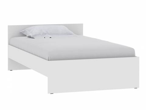Кровать 1200 НМ 011.53-02 Симпл Белый Фасадный