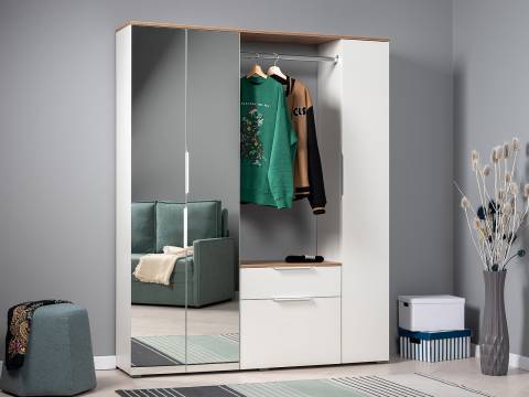 Прихожая 15.123 Октава Белый