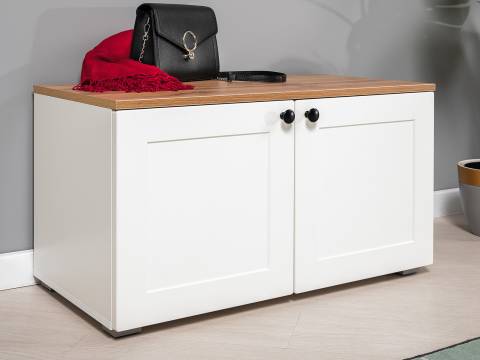 Тумба 13.257 Остин Белый шагрень