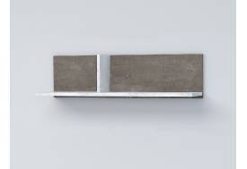 Полка навесная Эго Пл-1 бетон светлый/камень темный