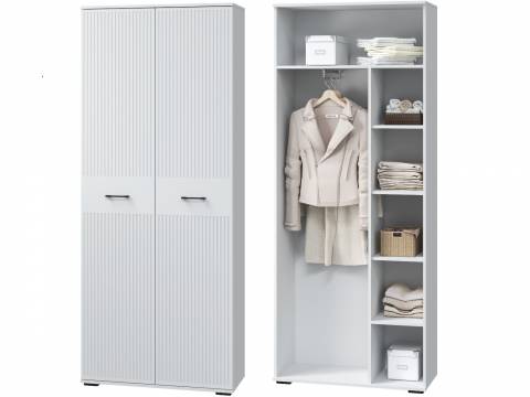 Шкаф двухдверный для платья и белья в прихожую Шарлиз