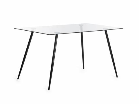 Стол Sophia mod. 5003 черный/прозрачный