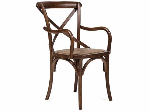 Стул с подлокотниками Cross mod.CB2008 Темный Орех